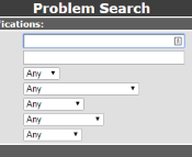 Screenshot: Search Menu